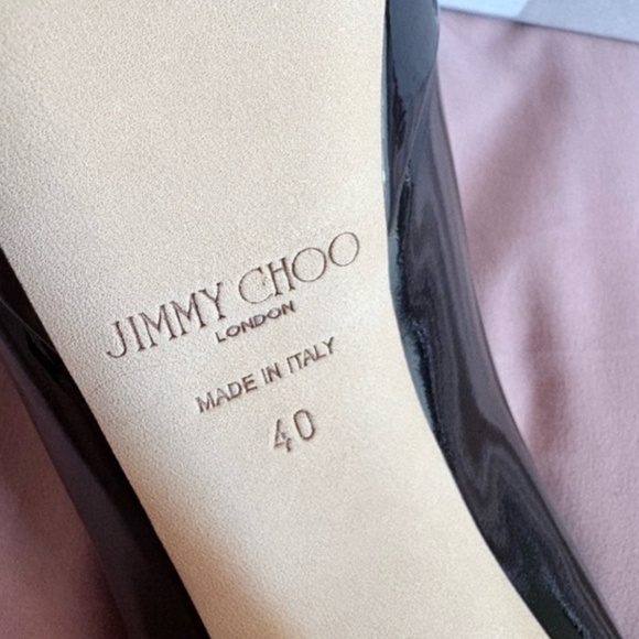Jimmy Choo Glossy Black Platform Heels - Picture 6 of 11